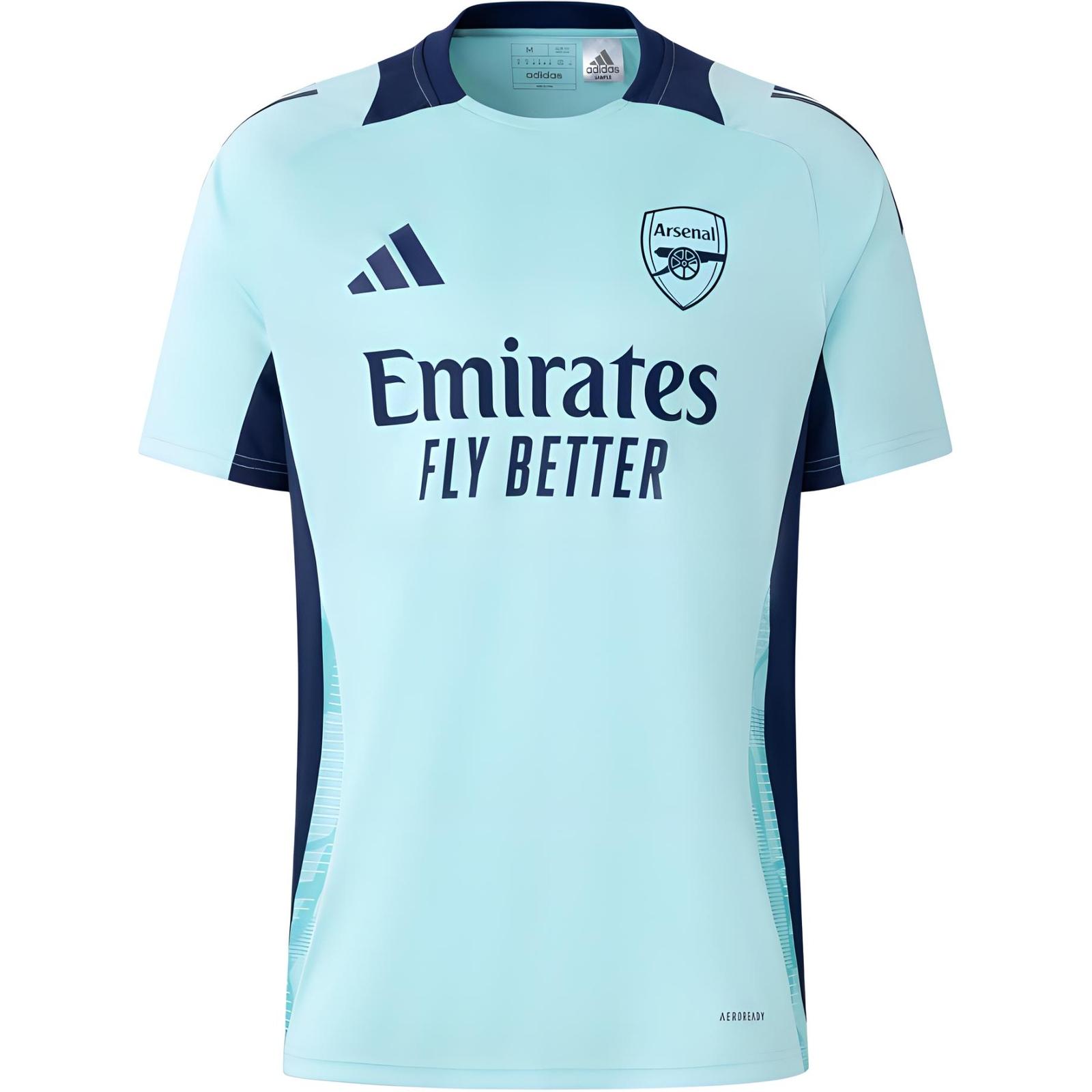 adidas Arsenal Tiro 24 Jersey, Slim Fit Crew Neck Short Sleeve IT2228 S