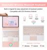 Redmi Pad SE 11-Zoll Touch-Tastatur mit Hintergrundbeleuchtung & Bluetooth & Leder-Schutzhülle mit Stifthalter (Kompatibilität: 2025 Redmi Pad 2)