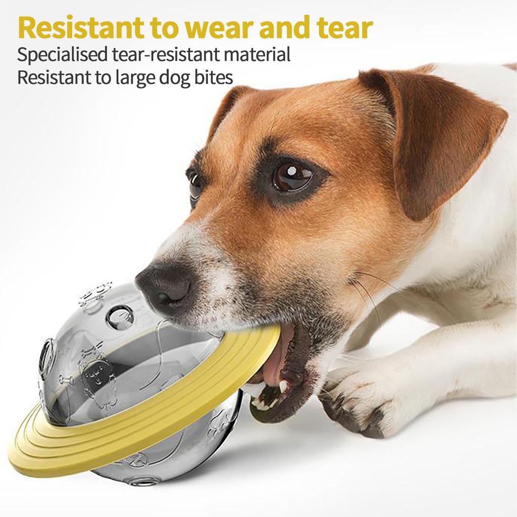 Dog Toy UFO Pet Leaky Food Ball Two-in-one Flying Disk Toy Interactive Improve IQ Toys for Small Medium Big Dogs Pet Supplies