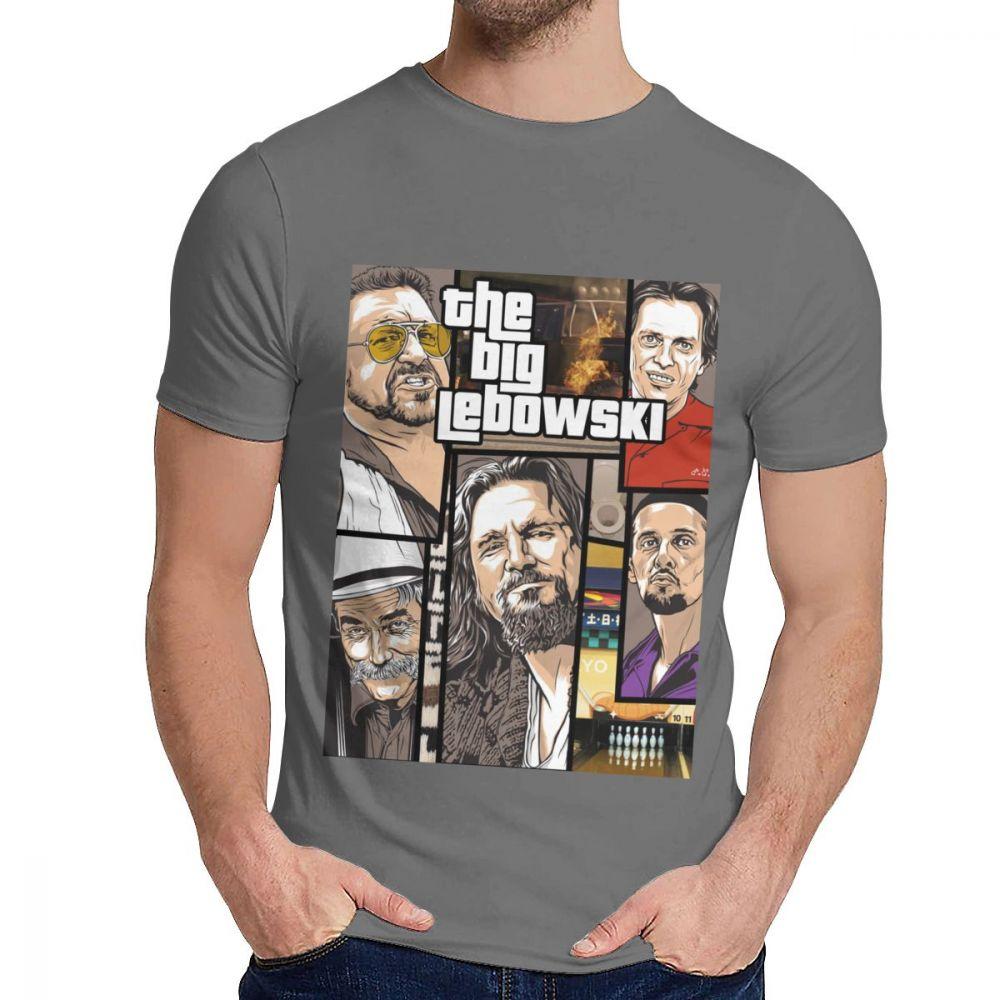 Unisex Tee Shirt The Big Lebowski Great Summer Classic Round Neck Hip Hop Short Sleeve