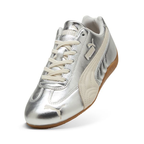 Puma Speedcat Silber Alpine Schnee Damen Sneaker Gummi 406881-02