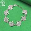 Classic 925 Sterling Silver Tree Of Life Bracelet Fashion Charm Jewelry Women Party High Quality Wedding Engagement Accessories