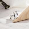 Modish Stylish Sterling Color Woven For Women Rings Smooth Geometric Open Rings JewelryFashion Jewelry