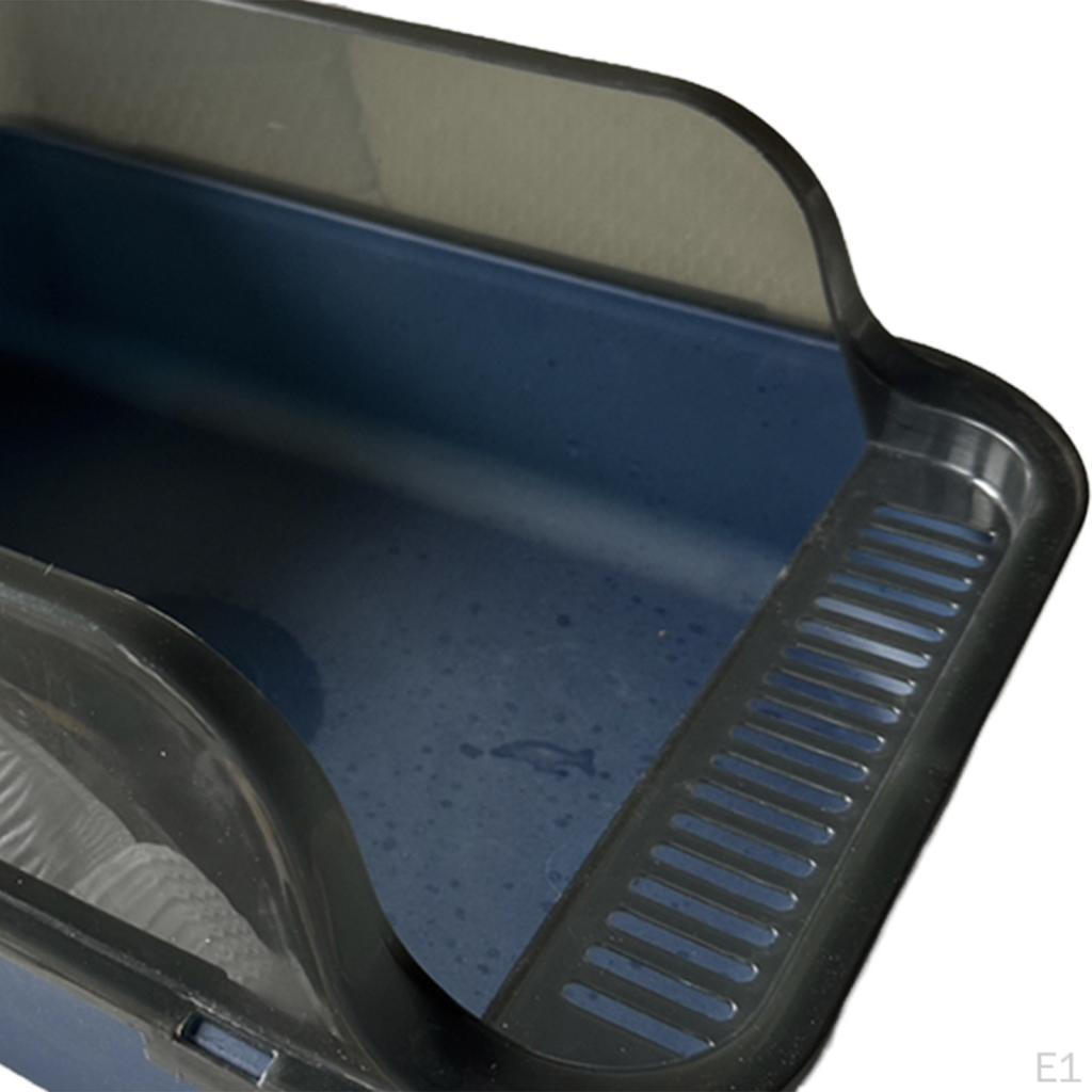 Katzentoilette, Haustiertoilette, Sandkasten, Spritzschutzbehälter mit hohen Seitenwänden