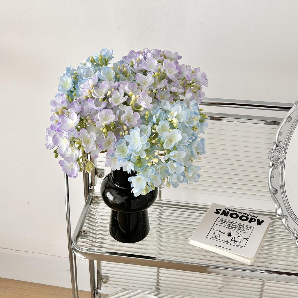 Fresh Style Jasmine Bouquet - Artificial Flower Arrangement for Living Room & Dining Table Decor
