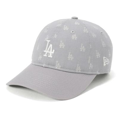 New Era 9TWENTY MLB Monogram Jacquard Cap In LA Size 920 MLB JAQ LOSDOD GRY SWHI 14388777 NER36C6248 Gray/White, M/L,