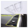Matte Silver Front Side Air Vent Outlet Lid Cover Trim For 2018- BMW X3 G01