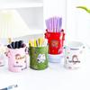 Large Capacity Wrought Iron Pen Holder and Makeup Brush Organizer