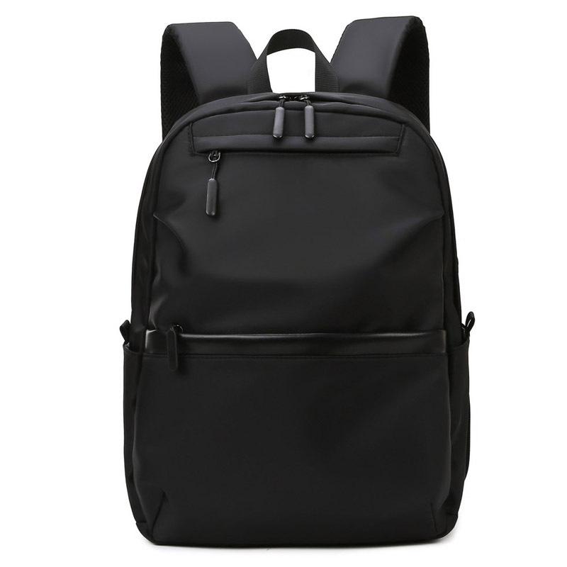 Large Capacity Travel Backpack Computer Commuting Solid Color Men's Casual Backpack Middle School Student School Bag
