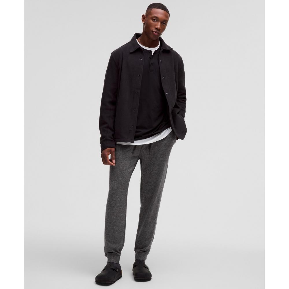 Lululemon Soft Jersey Jogger  Shorter Heathered Black Heathered Graphite Grey