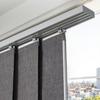 Panel Track Blinds Extendable Track 116 Cm To 218 Cm W Trimmable Dark Gray