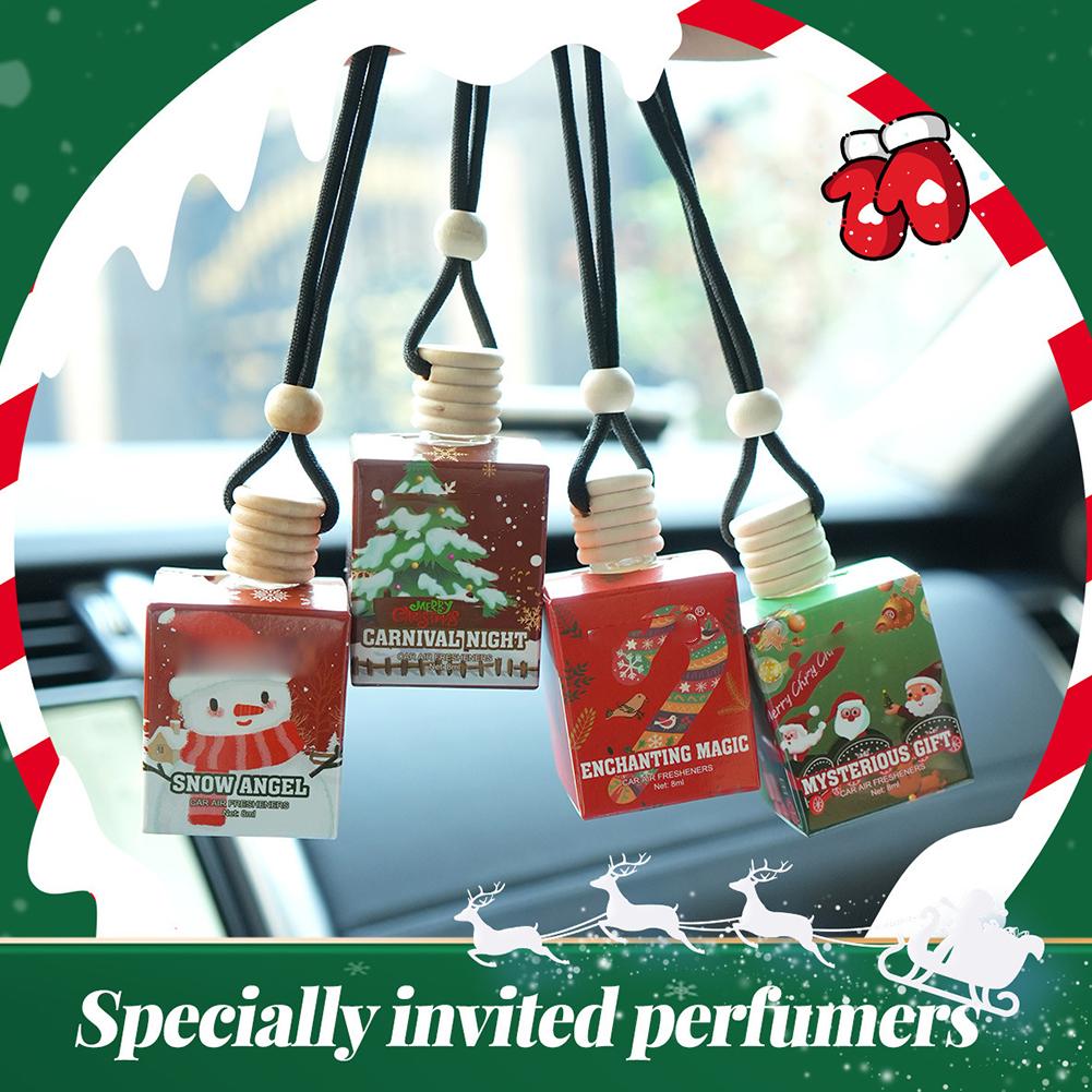 New Creative Christmas Car Air Freshener Pendant Fragrance The Freshener Oil Air Refreshes Long-lasting Scent Car Air Inter F2S0