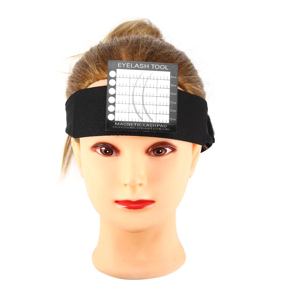 Magnetic Eyelsahes Pad Magnetic Headband Headsacrf for Eyelash Extension with 4 Lash Pad Holder