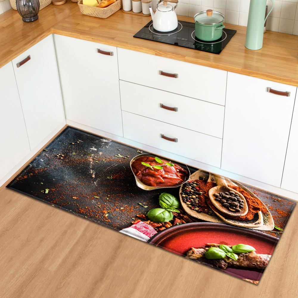 Home Bedroom Living Room Long Carpet Entrance Bathroom Non-slip Floor Mat Modern Kitchen Carpet