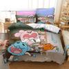 3D Anime Amazing World Gumball Printed Bed Set Duvet Cover Pillowcase Bedding Set Linen Sheet Quilt Cover Full Queen King Size