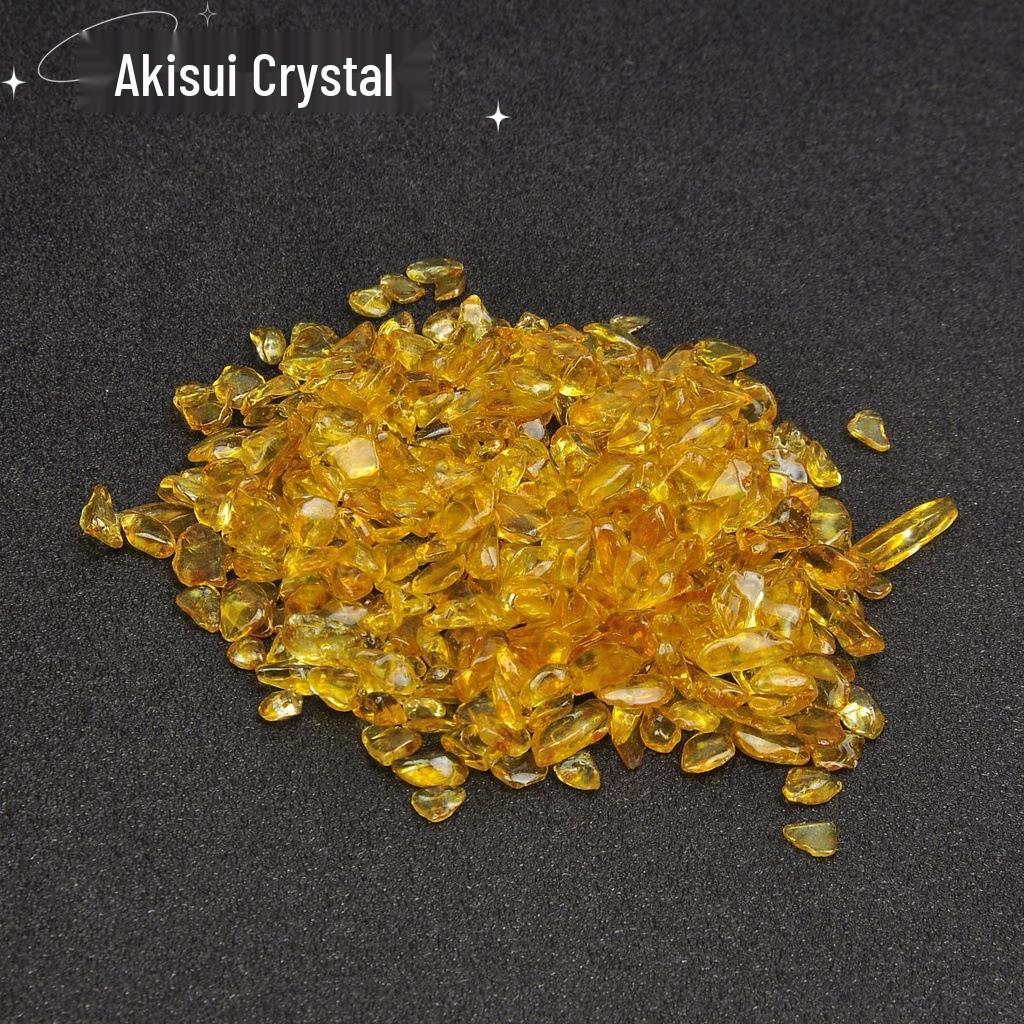 Citrin Farbe Verbessert Bruchstein für Buddha-Opfer und Schatzschalen-Ornament