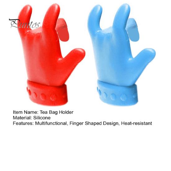 2Pcs Finger Shaped Tea Bag Holder Spoon Rack Preventing Soup Spills Rack Silicone Creative Lid Holder Utensils Stand Artistic Tea Lover Gifts