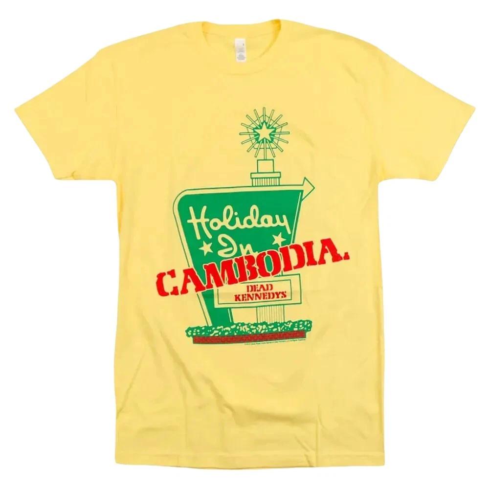 Dead Kennedys TShirt Holiday In Cambodia Yellow Hotel Tee Official M