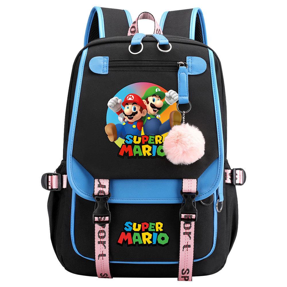 Super Printed Usb Teen Student School Bag Men'S And Women'S Casual Webbing Flip Backpack