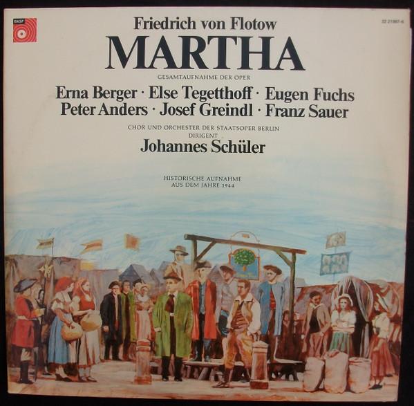 LP Record FRIEDRICH VON FLOTOW Martha 22219976 BASF 1974 Germany Classical Used