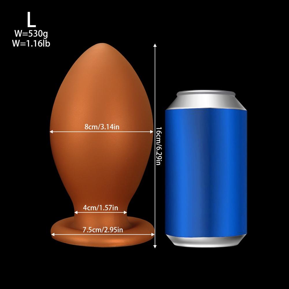 Extra Large Silicone Anal Plug Butt Plug for Men Women Wearable Anal Dilator Soft Sex Toys