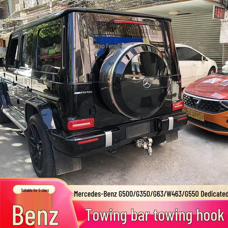 Compatible with Mercedes-Benz G-Class (G500, G350, G63, W463) rear tow bar modification, including unlicensed tow hooks.