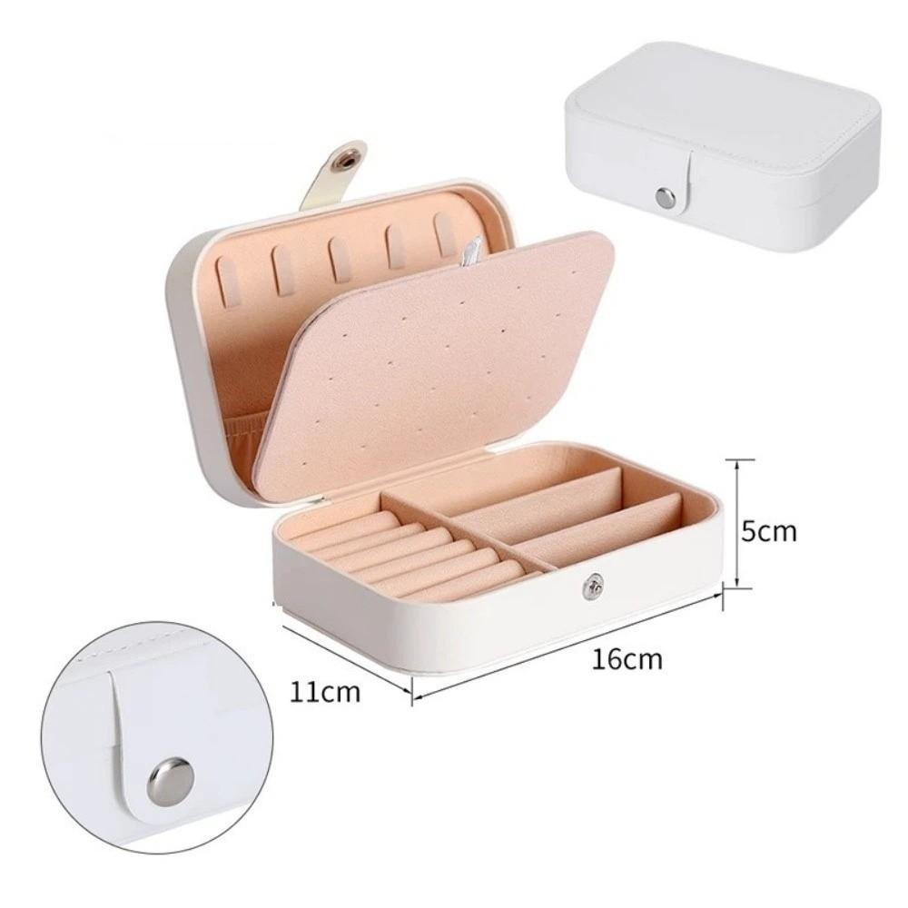 PU Leather Jewelry Box Earrings Jewelry Organizer Case Portable Jewelry Storage Box Display Stand