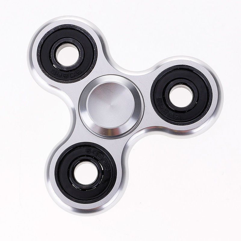 Alloy Spinner Aluminum Tri Spinner Silent Metal Toy Relief Stress