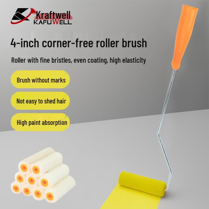Kraftwell 4-inch Paint Roller Brush Refill Set