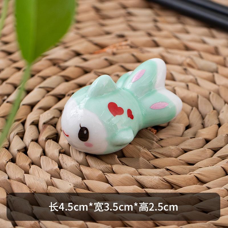 Clown Fish Shape Chopstick Holder Home Kitchen Table Decoration Ceramic Crafts Spoon Shelf Crucian Carp Puffer Fish Tea Pet