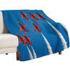 Red Arrows Throw Blanket Multi Use Warm Blanket for Living Room Bedroom