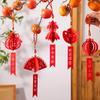Spring Festival Hanging Ornament Chinese Blessing Pendant Window Door Plant Potted Pendant Chinese New Year Decor 2026