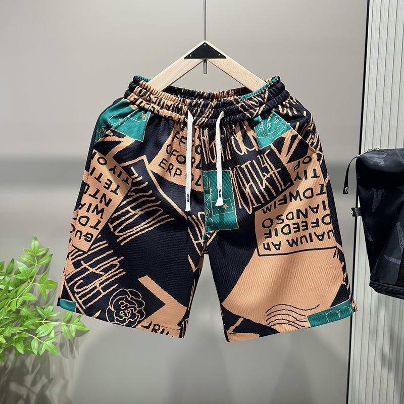 Men's Trendy Versatile Beach Pants: Summer Casual, Loose, Slimming, High-Grade Sports Shorts
