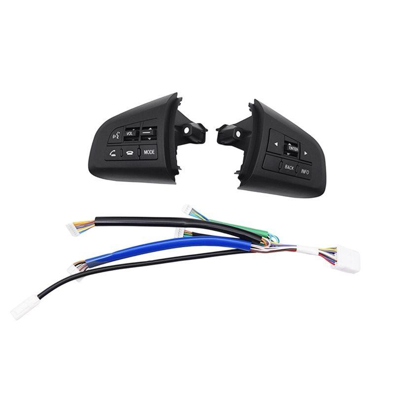 For Mazda 3 5 CX7 Compatible Car Steering Wheel Audio Control Button Switch With Wiring Harness