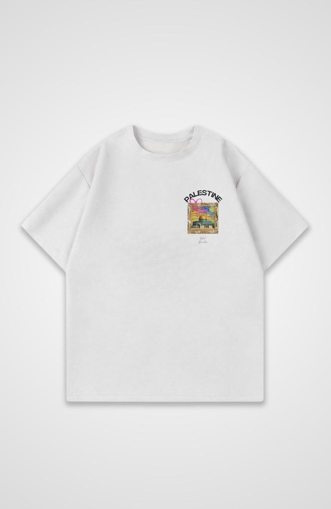 Summer Cotton Palestine Oversized T-Shirt Men Women Casual Loose High Quality Fashion Female Male Short Sleeve Round Neck Top Clothing