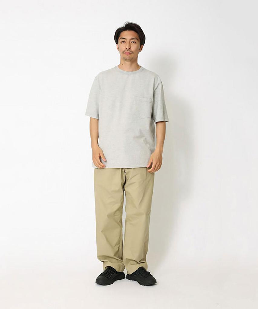 Snow Peak Recycled Cotton T-Shirt, Size XS, Medium, Gray, TS-25SU402, Perfect for Festivals, Camping, and Outdoor Activities