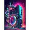 Colorful Punk Neon 80s Gamer Controller Cool Gaming Poster For Wall Art Esports Game Kawaii Room Decor Posters Canvas Painting