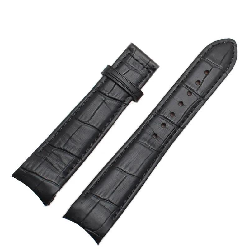 

Arc interface Calf Genuine Leather Watch band 18mm 19mm 20mm 21mm 22mm 23mm 24mm Suitable for Tissot Seiko Omega Watch Strap 24mm