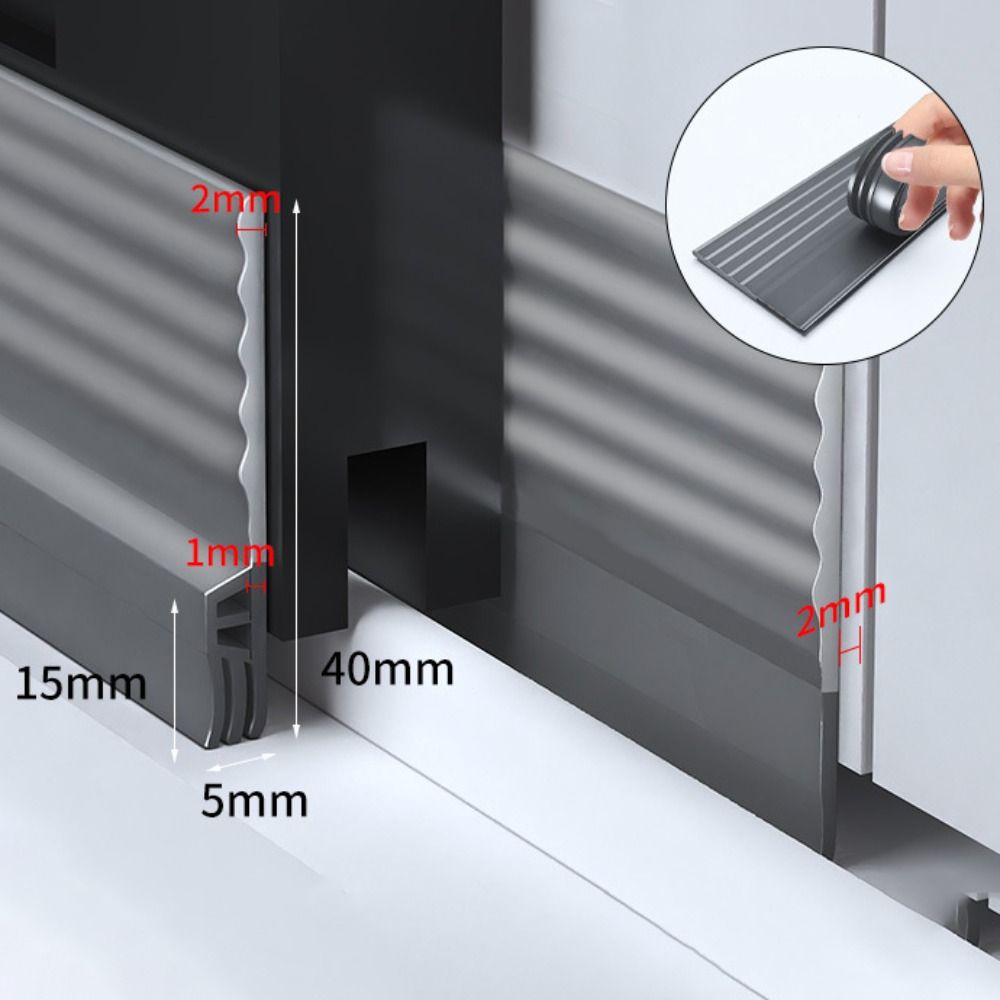 Windproof Waterproof Seal Strip SoundProof Window Gap Baffle Sliding Window Sealing Strip  Window