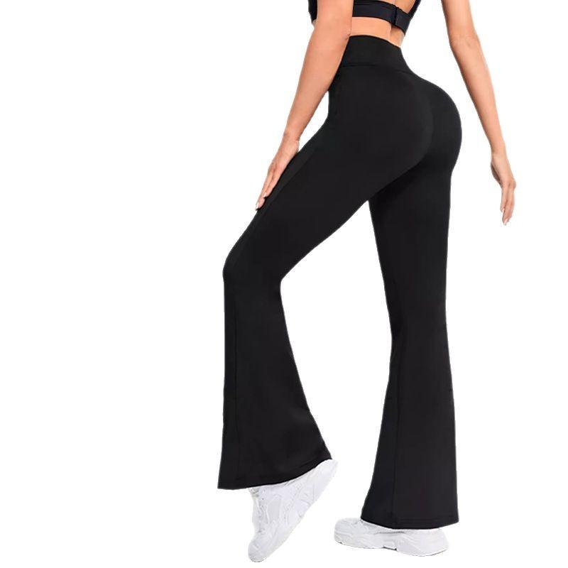 Naked Feel High Stretch Flared Yoga Pants Women High Waist Butt Lifting Slim Fit Bootcut Workout Tight Pants