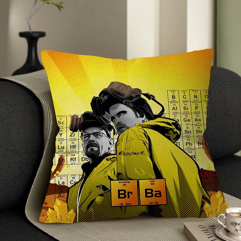 BBreaking Bad Cushion Cover Inches Farmhouse Decor Home Throw Pillow Covers For Couch Decorations