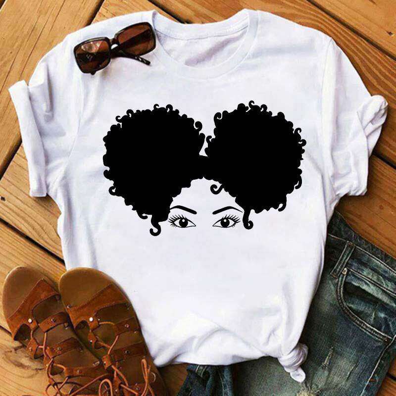 African Girl Tshirt African Girl Crewneck Trendy Casual Fashionable Printed Casual Shortsleeved Childrens And Adult Tshirt