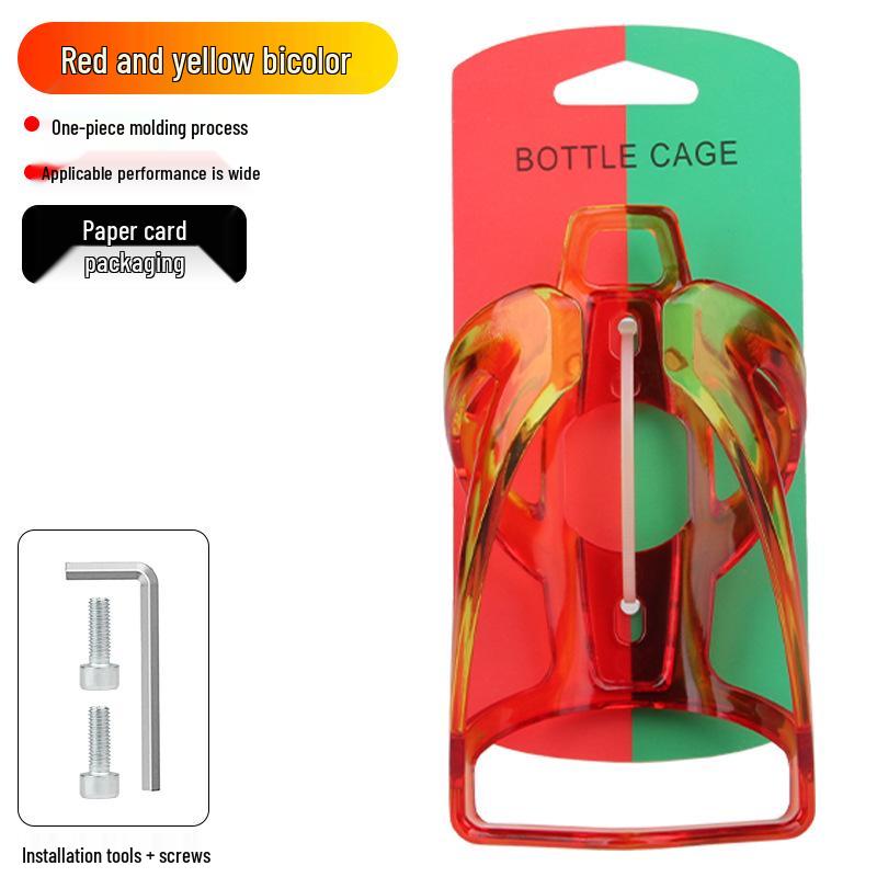 Plastic Bicycle Water Bottle Cage for Road & Mountain Bikes - Cycling Cup Holder & Gear Accessories