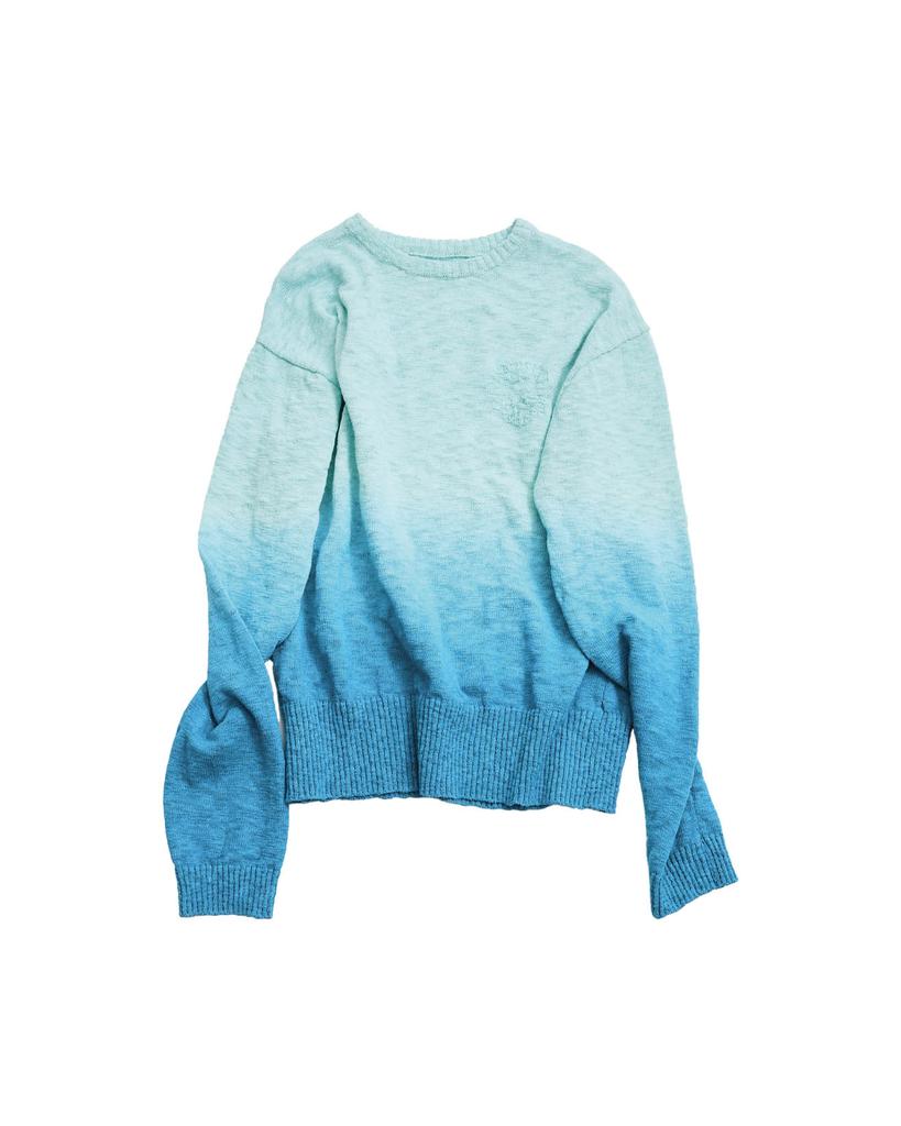 999Hyumeoniti Sunfade Knit Crewneck (Turquoise)