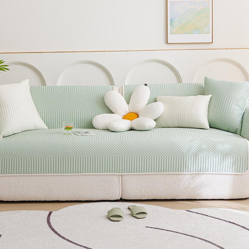 Sofa Cover  New Summer Combination Sofa Universal All-Inclusive High-End Sofa Cover Cool Sofa Cushion