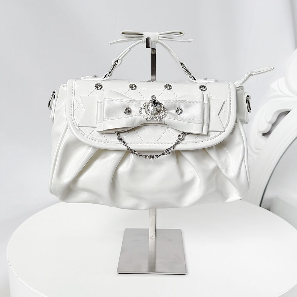 Lolita Rhinestone Bag Chain Bow Bolsos mujer Crossbady Bags for Woman Multi-function Bolsa Original Sac Femme Elegant Bolso