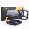 CXWXC Bicycle Pedals Flat Pedals for Road with Reflectors Aluminum Bikes/Cross Bikes/MTBs Etc. (CX-930BU) (Black/Blue)