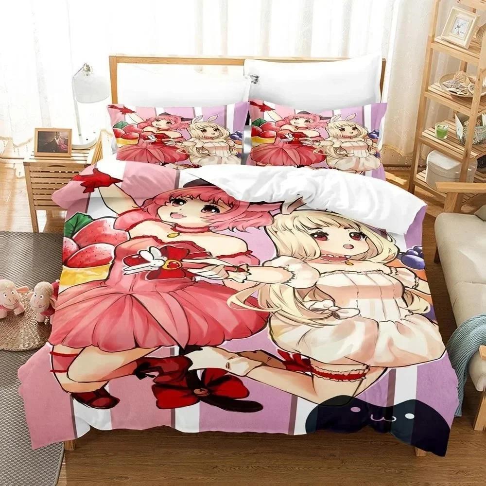 3D-Druck Anime Kawaii Girls Tokyo Mew Mew Bettwäsche-Set Einzelbett Twin Full Queen King Size Bettset Erwachsene Kinder Schlafzimmer Bettbezug-Sets