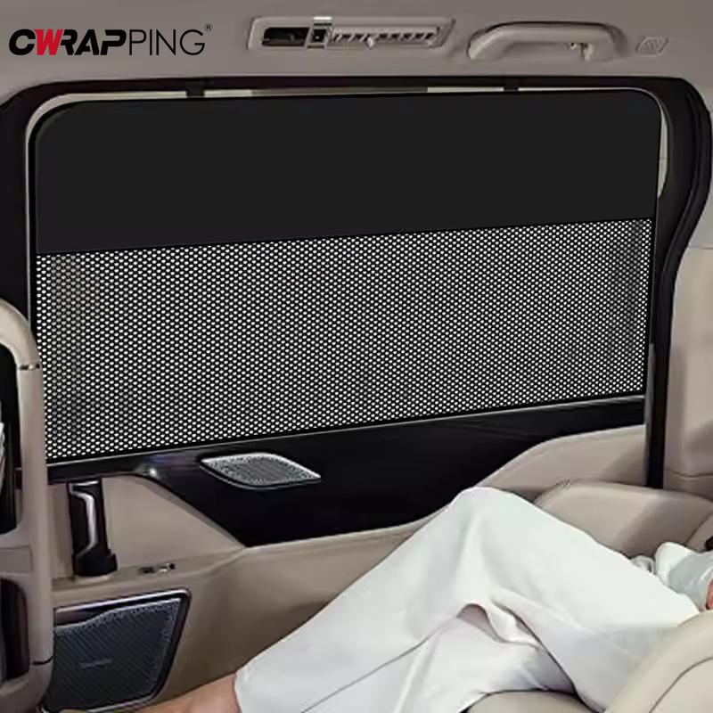 Magnetic Mesh Car Sunshade UV Protection Thermal ulation Side Rear Window Cover with Small Ventilation Holes for Car SUV Vans