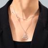 Lucktune Triquetra Witch Knot Pendant Necklace Stainless Steel Irish Celtics Knot Amulet for Women Couple Jewelry